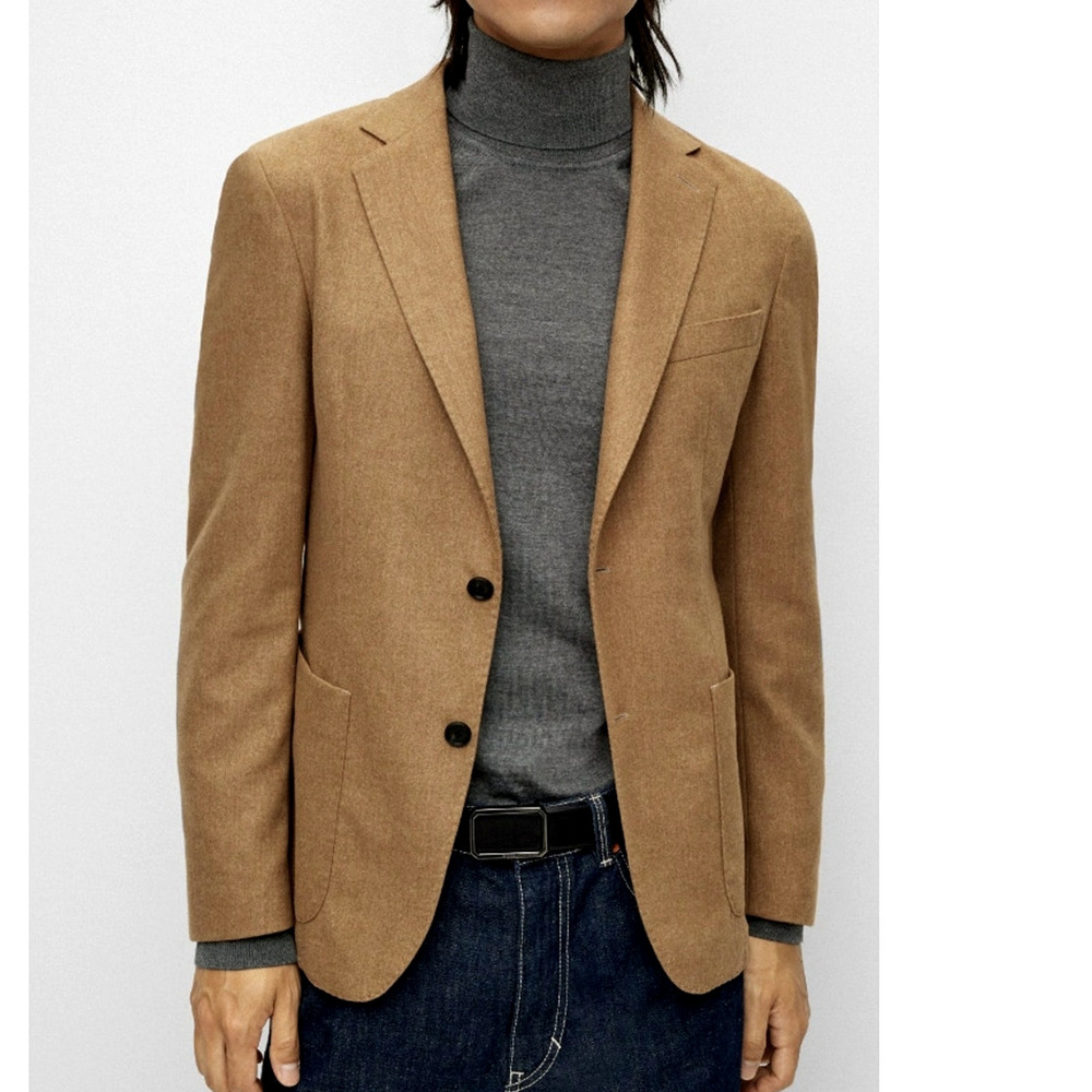 Huckberry Vintage 40R LUXURY Camel Hair Blazer $429 WOOL Sportcoat Jacket Tan